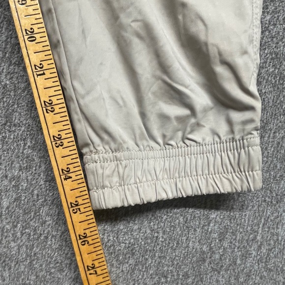 ZARA Beige Cargo Pants Elastic Waist Drawstring Jogger Style Women's Large - Picture 8 of 10